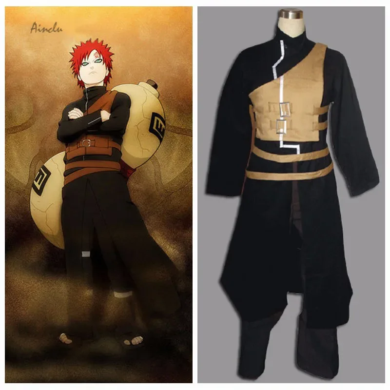 

Ainclu Adult Kid Anime Product Top Selling Anime Cosplay Sabaku No Gaara Costume Halloween