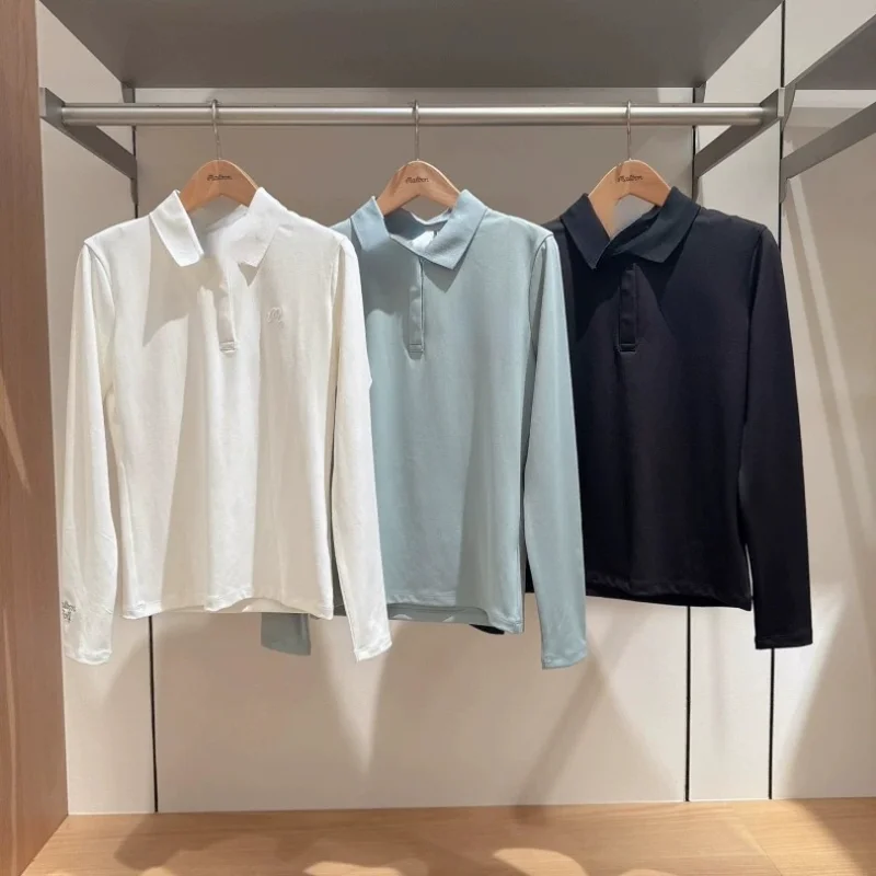 casual-long-sve-golf-irt-for-women-comfortable-flip-collar-tennis-top-fitn-sports-wear-full-ss-breaktough