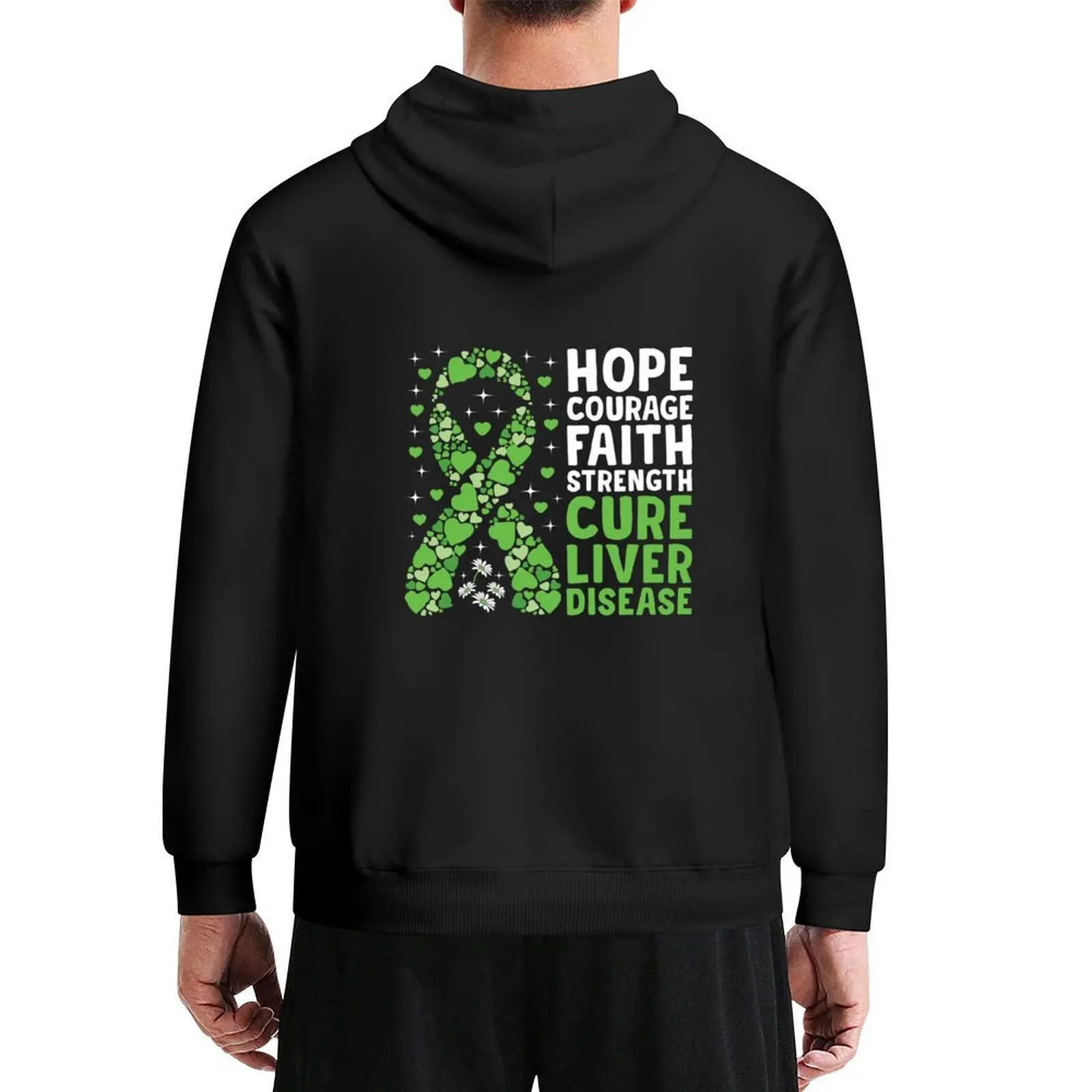 

Cure Liver Disease Shirt, Liver Support Squad Green Ribbon Hepatic Cancer Fighter Cancer Warrior Hoodie