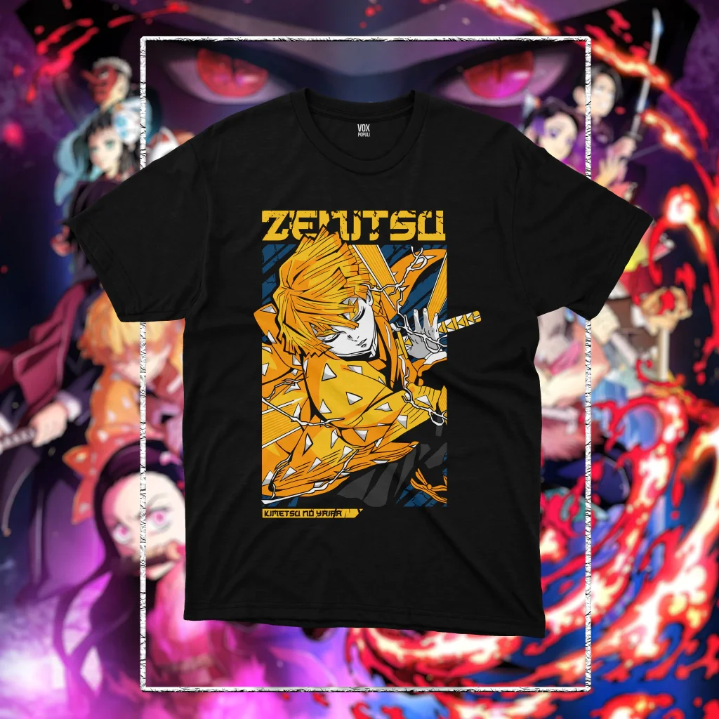 

ZENITSU ATAQUE unisex Anime cotton shirt outdoor recreation tee