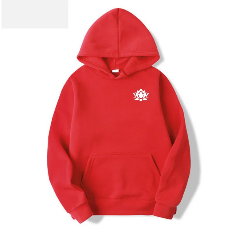 Men's and Women's Solid Color Pocket Hoodies Sports Fitness Sweatshirts Fashionable Casual Pullovers Multi Color