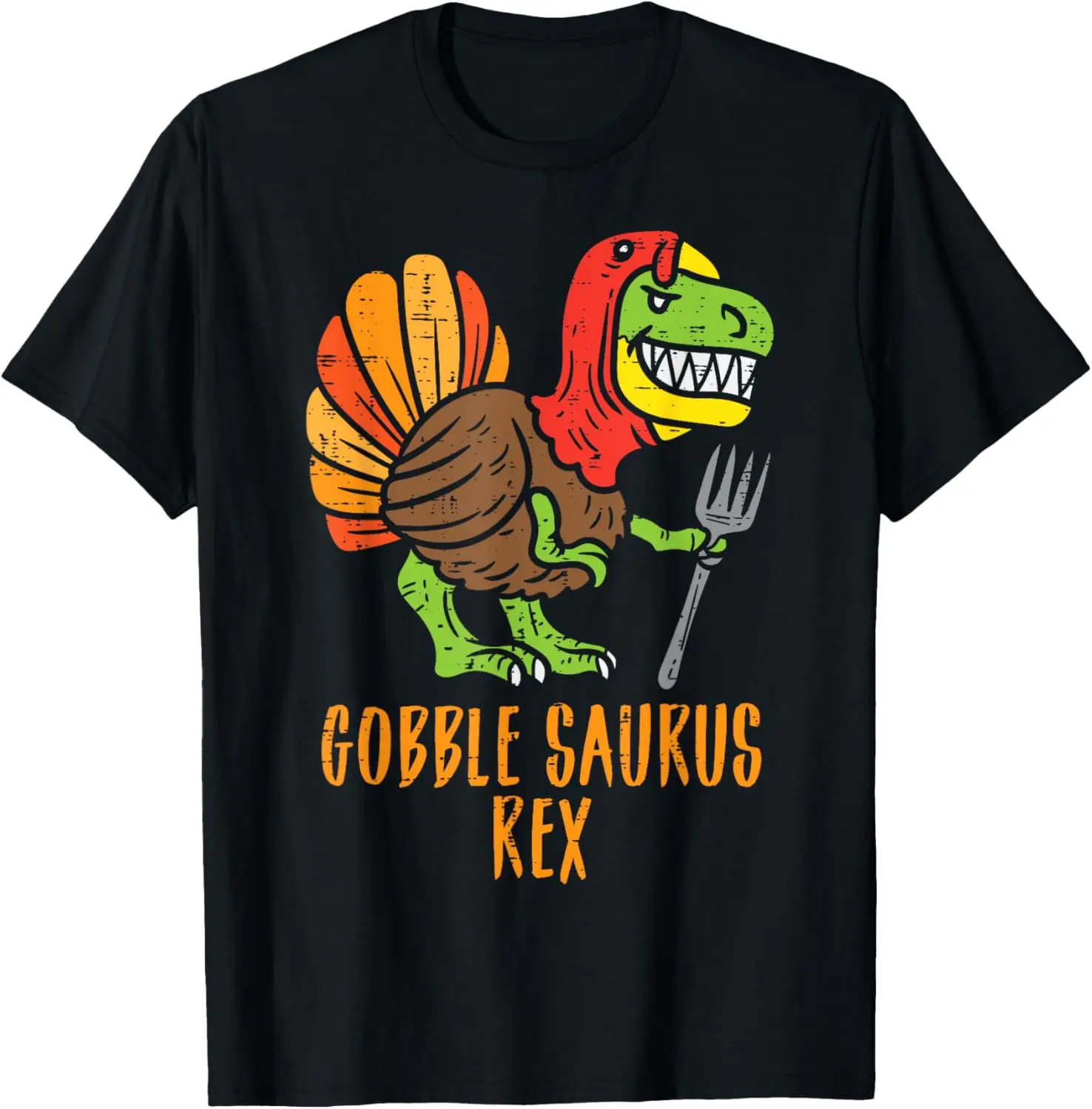 

Gobble Saurus Rex Dino Turkey Mens Thanksgiving Toddler Boys