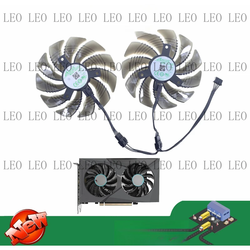 SS 2PCS GA91S2H graphics card fan for Gigabyte GeForce RTX 3050 3060 EAGLE OC