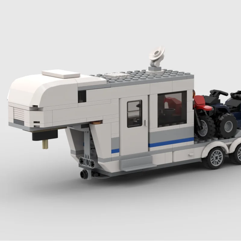 275pcs MOC Toy Hauler Camper  Building Blocks Adult Christmas toy Gift collector Children's Model Construction DIY Assemble