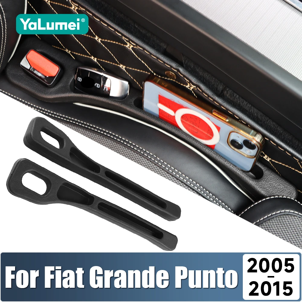 لشركة فيات غراندي بونتو 2005 2006 2007 2008 2009 2010 2011 2012 2013 2014 2015 2 قطعة مقعد السيارة شق مانعة للتسرب شرائط التخزين