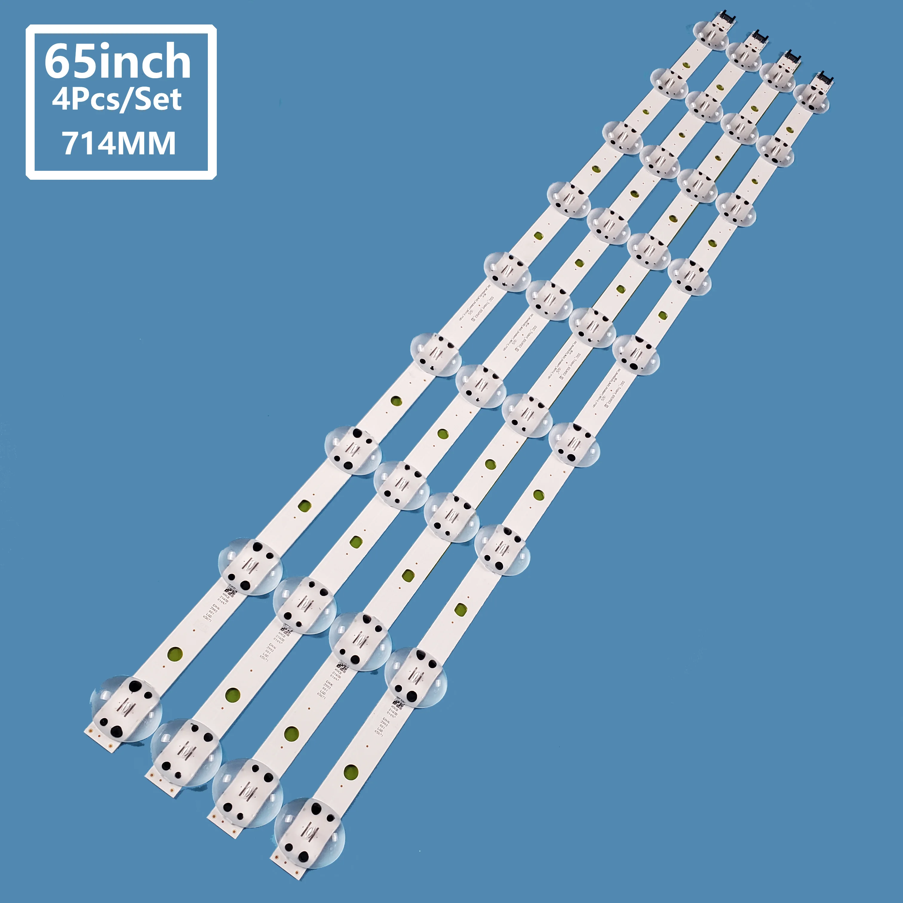 For LG 65UK6300YVB 65UK6300 65UK6400 65UK6470PLC 65UK6400PLF 65UK6300PUE SSC_65UK63_9LED_SVL650A95 EAV64013801 4 PCS LED Strip