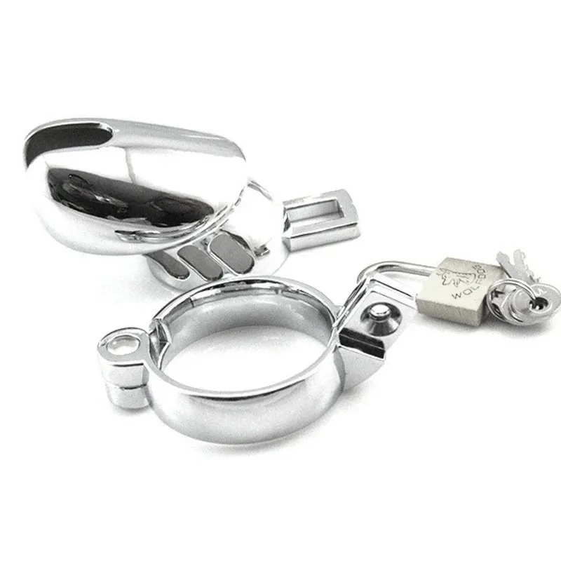 Metal Male Chastity Cage Device Set Small Penis Cage Lock Bondage Cock Ring Sex Toys For Man