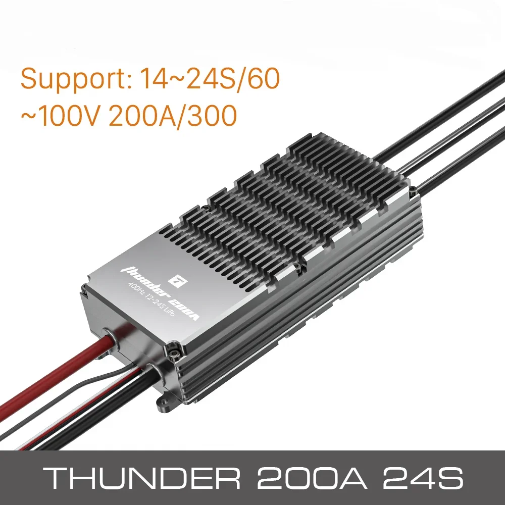 Flight Control Thunder 12~24S 200A High Power Uavs Esc Drone High-Performance Drones Electronic Speed Controller