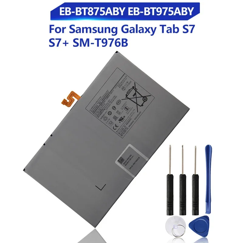 

Replacement Battery For Samsung Galaxy Tab S7 S7+ SM-T976B EB-BT875ABY EB-BT975ABY Rechargeable Tablet Battery with Tools