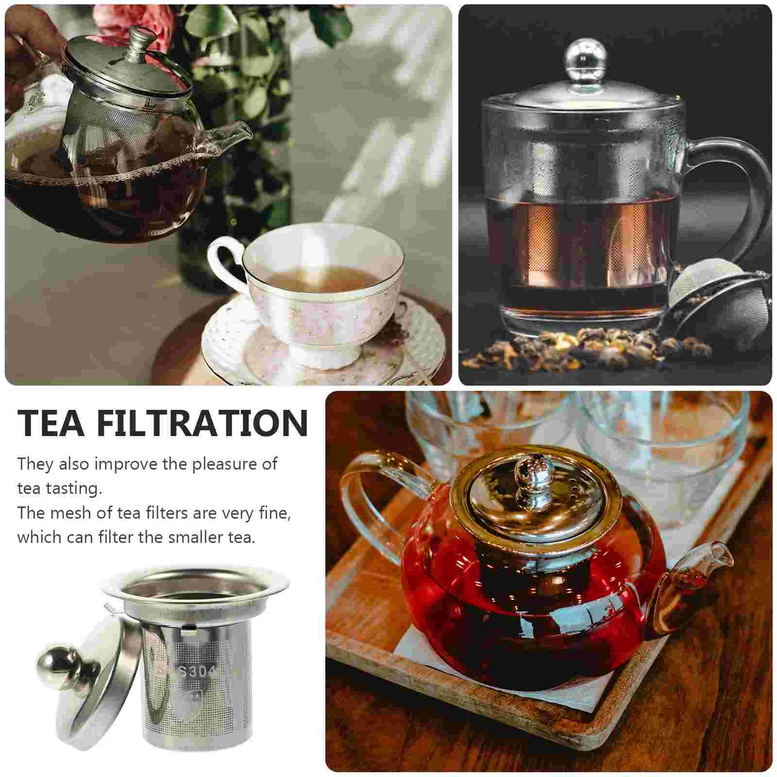 Coffee Machine Teapot Strainer Mesh Stainless Steel Filters Strainers Silver Infuser Home Supplies Make