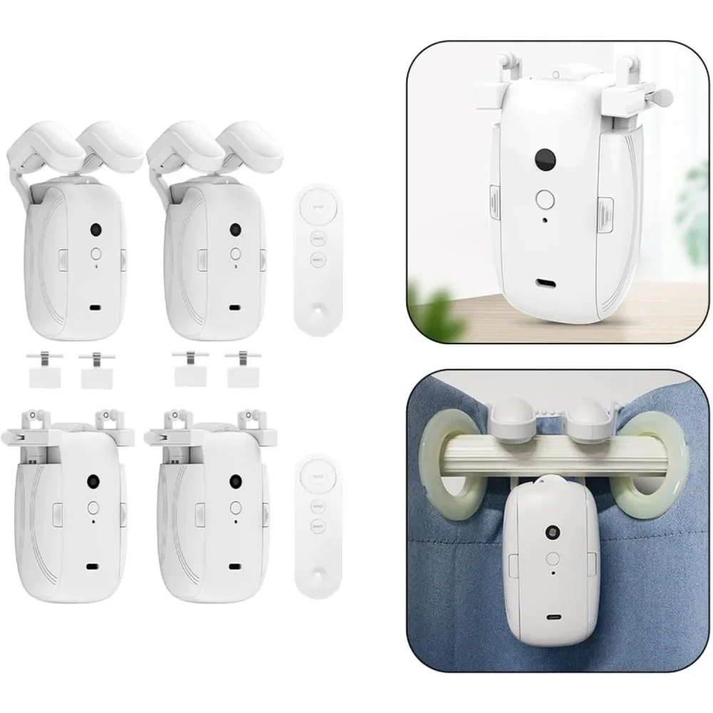 Smart Automatic Curtain Opener Remote Controlled Electric Curtain Opener Upgraded High-Performance Curtain Robot Motor