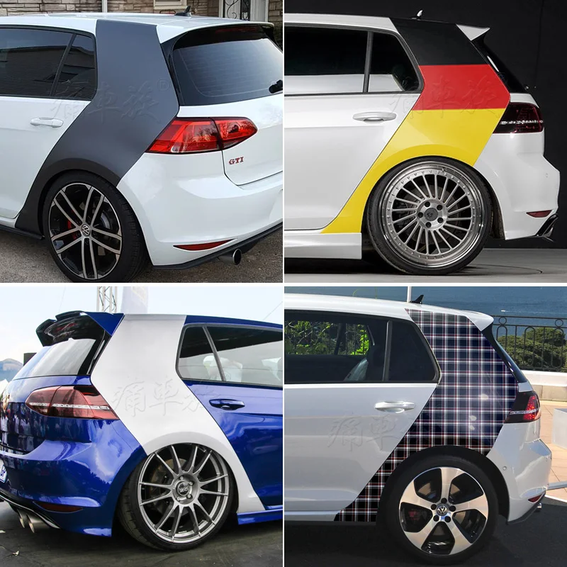 Car sticker FOR Volkswagen Golf 7 GTI body C-pillar decoration fashionable sports Decal film accessories