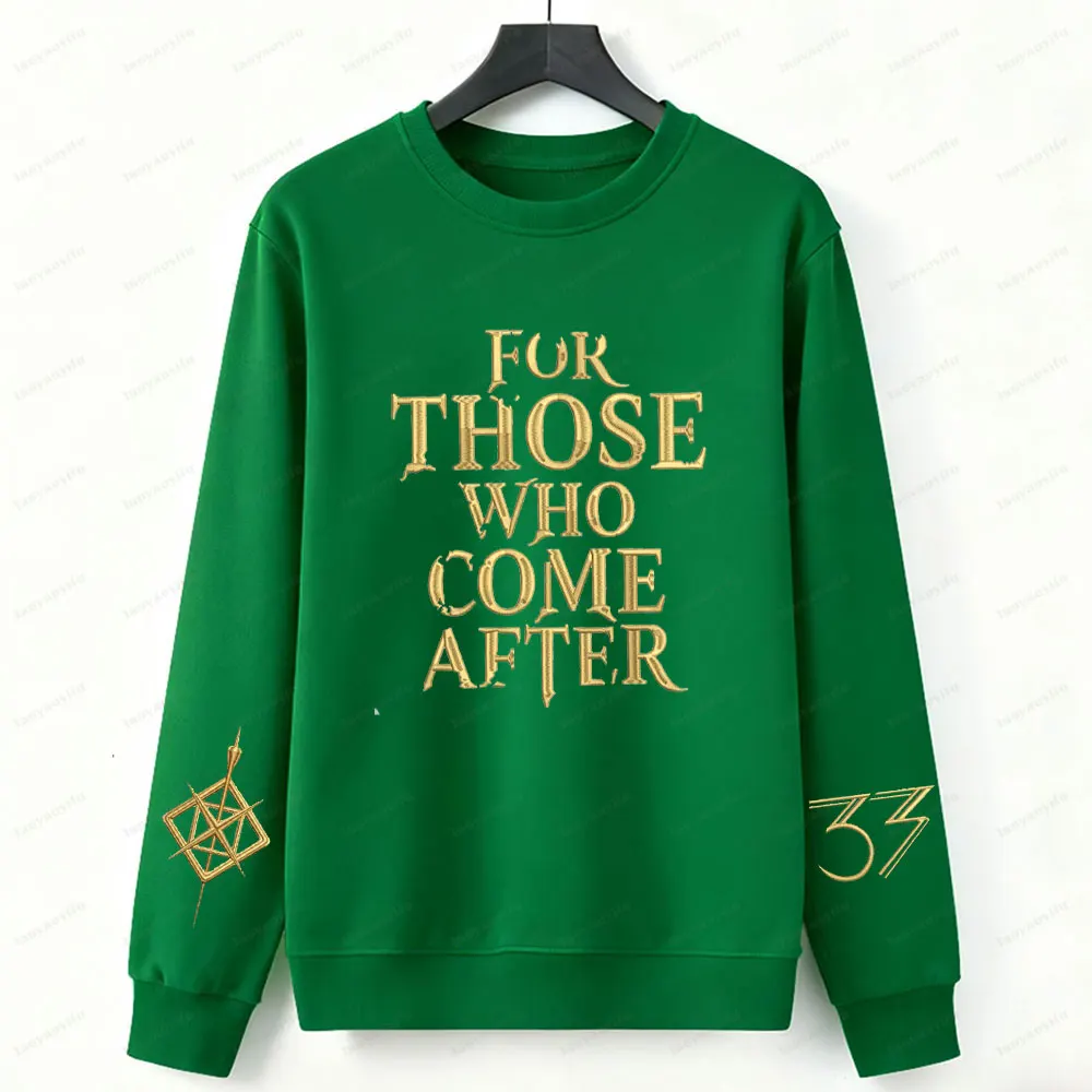 Expedition 33 sweat à capuche imprimé "pour ceux qui viennent après" citation Gamer Gustave Clair Obscur Fan pull de jeu vidéo Clair Obscur pull