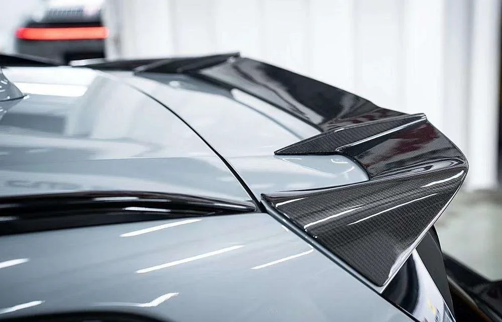 Upgrade for X3M with Carbon Fiber Rear Spoiler Roof Wing Kit Premium Body Parts