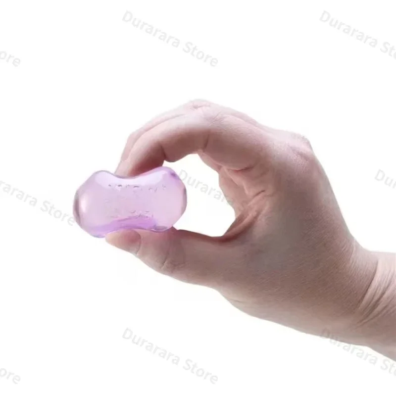 Needoh Transparent Glitter Squishy Fidget Toy Jelly Texture Soft Squeezy Stress Relief Toy Cute Heart Bear Ice Pop Sensory - view 3
