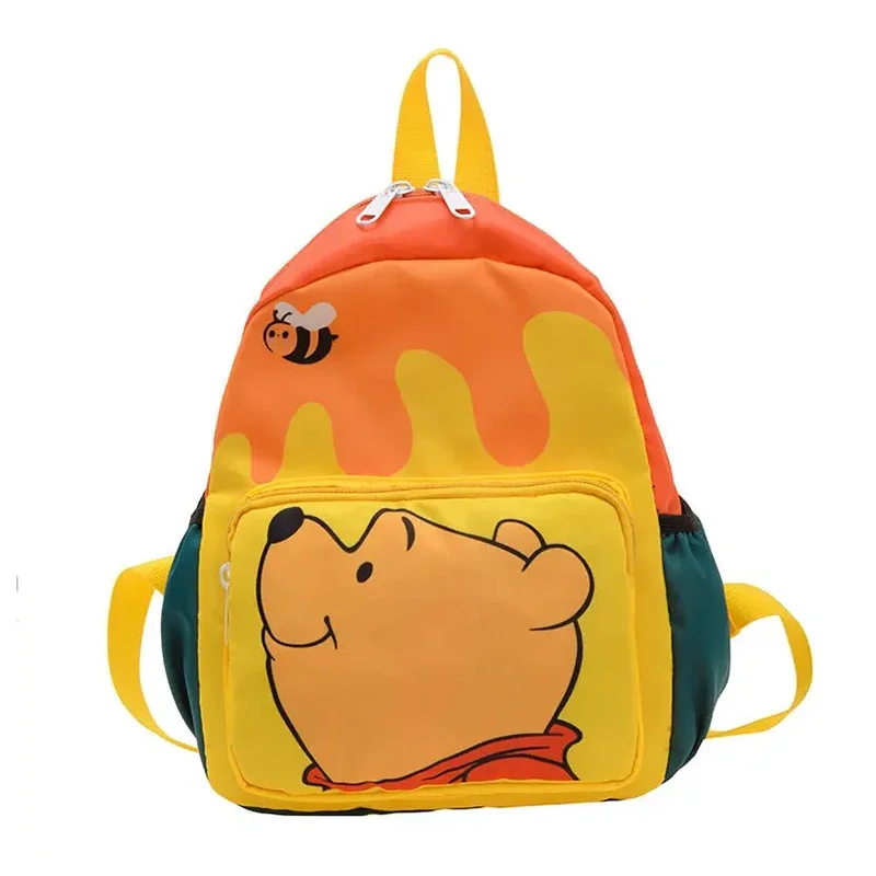 Mochila MINISO para niños pequeños, bolso escolar para niñas y niños, bonito dibujo de Tigger Piglet Pooh, bolsa de libros para estudiantes de guardería Kawaii