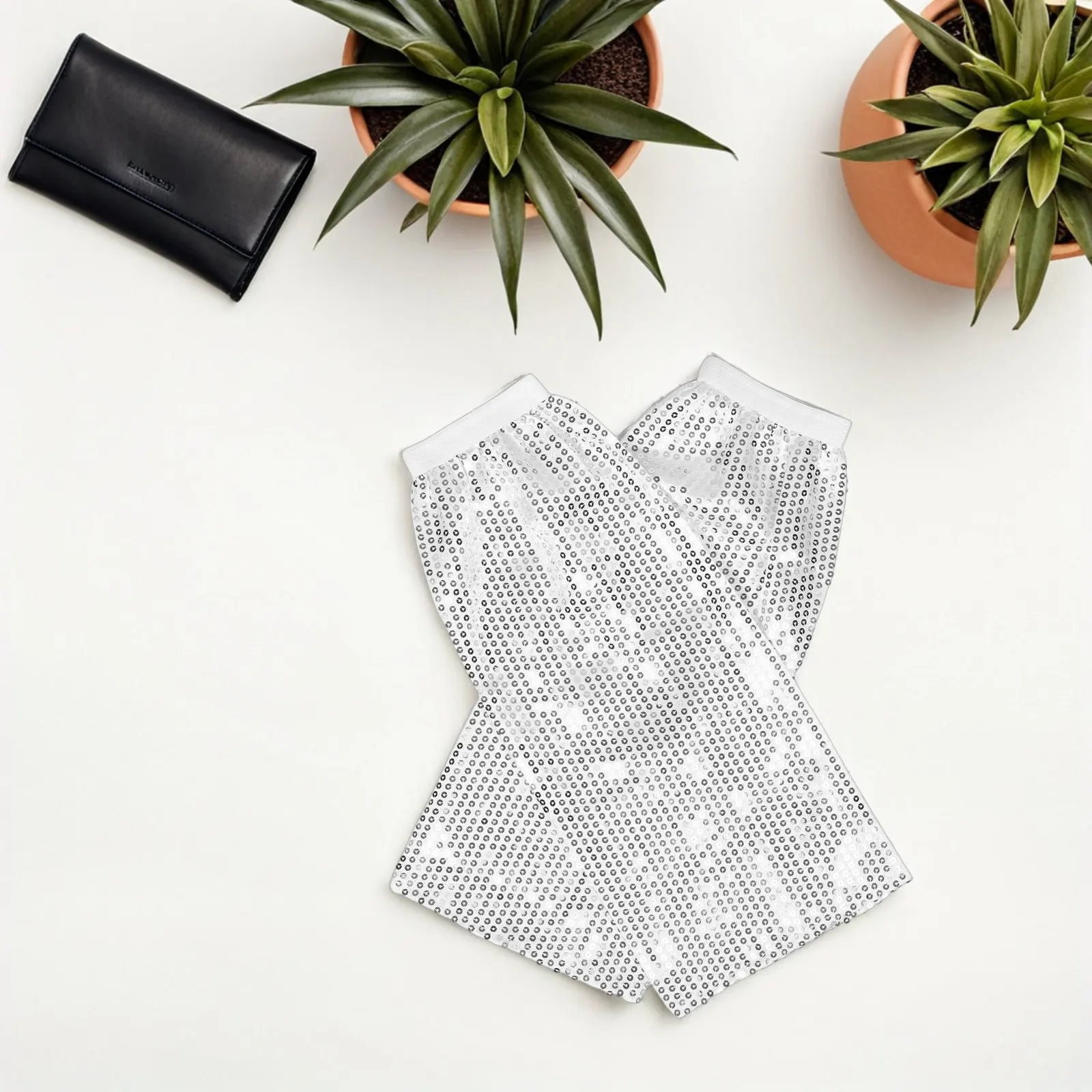 

1 пара длинных эластичных гетр с пайетками, блестящие чехлы для обуви, аксессуары для сценических выступлений, танцевальных костюмов, дискотек, рейв-вечеринок