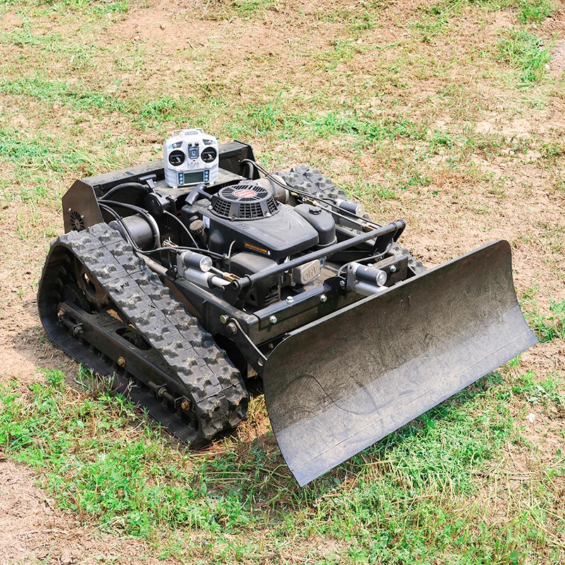 Customized Lawn Mower with Snow Shovel 550mm Zero-turn Tracked Automatic Remote-controlled Robot Lawn Mower view 3