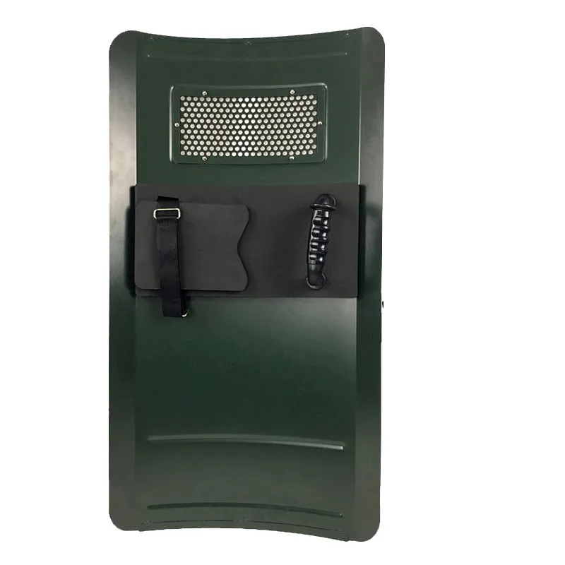 BYDP-2021 Military Green Security Metal Shield Handheld Protective Shield Aluminum Shield Security Equipment