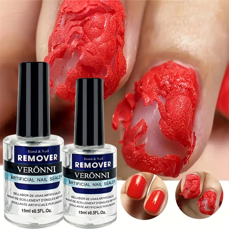 Dissolvant de colle à ongles sans fissures, huile pour cuticules sans endommager, dissolvant de vernis à ongles sans acétone pour ongles légers et relaxants