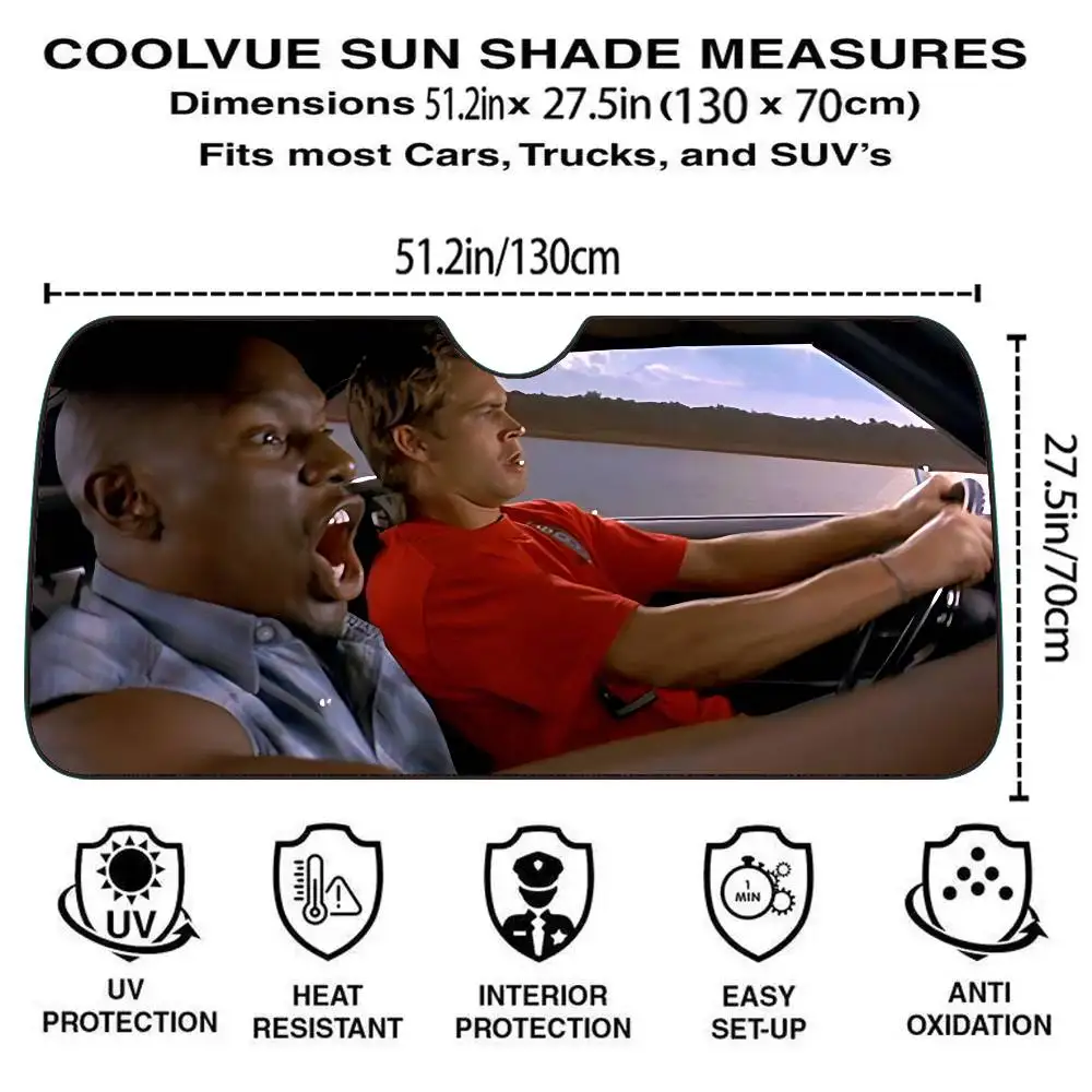 Movie F-Fast And F-Furious Car SunShade Windshield Cover UV Protection Auto Visor Accessories For Cars view 6