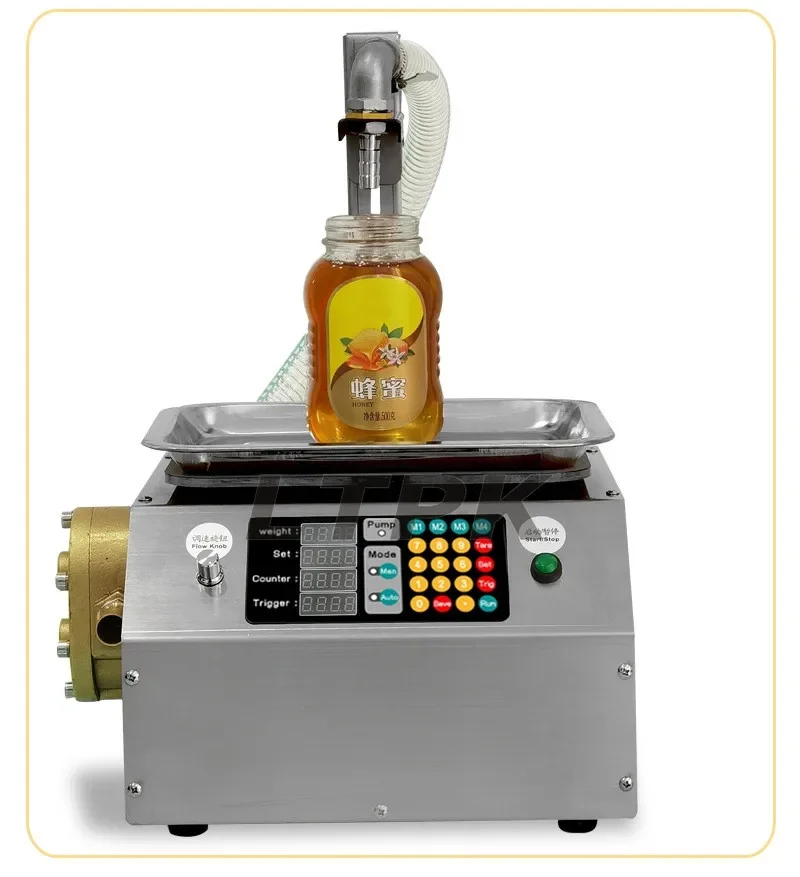 L15 Weighing Filling Machine Honey Oil Thick Paste edible oil glue viscous liquid automatic filling machine for Small Business