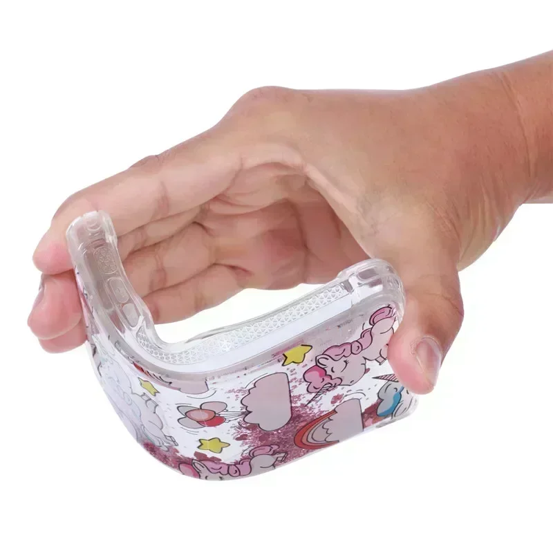 Pixel 7A Case For Google Pixel 7A Cover Painted Pattern Glitter Quicksand Liquid Cover for GooglePixel7A 8 Pro Phone Case Fundas