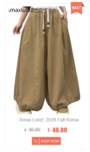 Amax LuluE 2026 Winter Damen Koreanische Mode Lose Gepunktete Warme Cordhose Damen Verdickte Freizeithose Vintage Klassische Haremshose – Detail 2