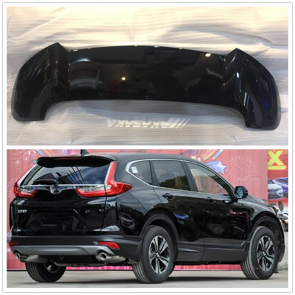 

AKASAKA Black Rear Trunk Spoiler Wing For Honda CRV CR-V 2017 2018 2019-2022 5th Sport Modified Car Kit Tail Window Splitter Lip