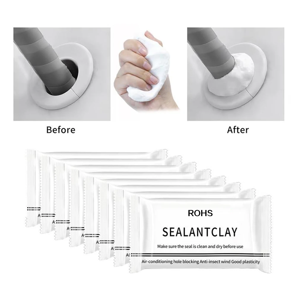 Sealant Clay Stickys Pipe Sealant Mud Airs Conditioning Hole Sealant Clay For Home Hole Blocking Windproof Quick Dry Adhesive