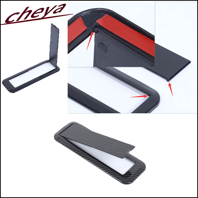 لاند روفر رينج روفر سبورت/فوغ L460 L461 2023 + ABS ألياف الكربون مقعد صندوق السيارة زر قابل للطي غطاء مضاد للخطأ