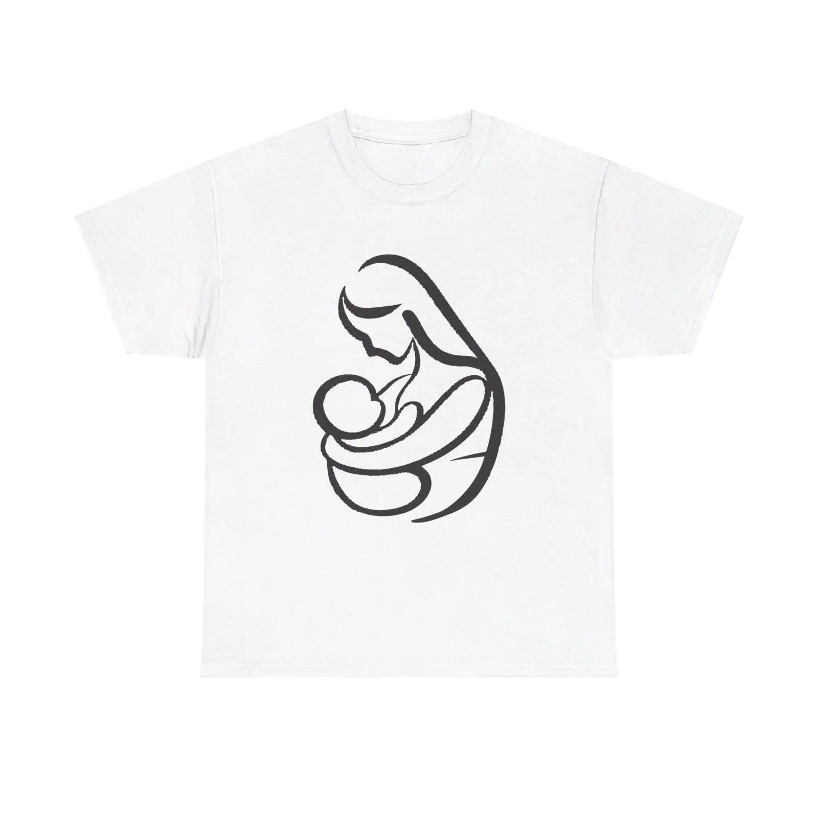 Bonding Baby Mother T-Shirt - cute mom child boy son daughter girl nurturing