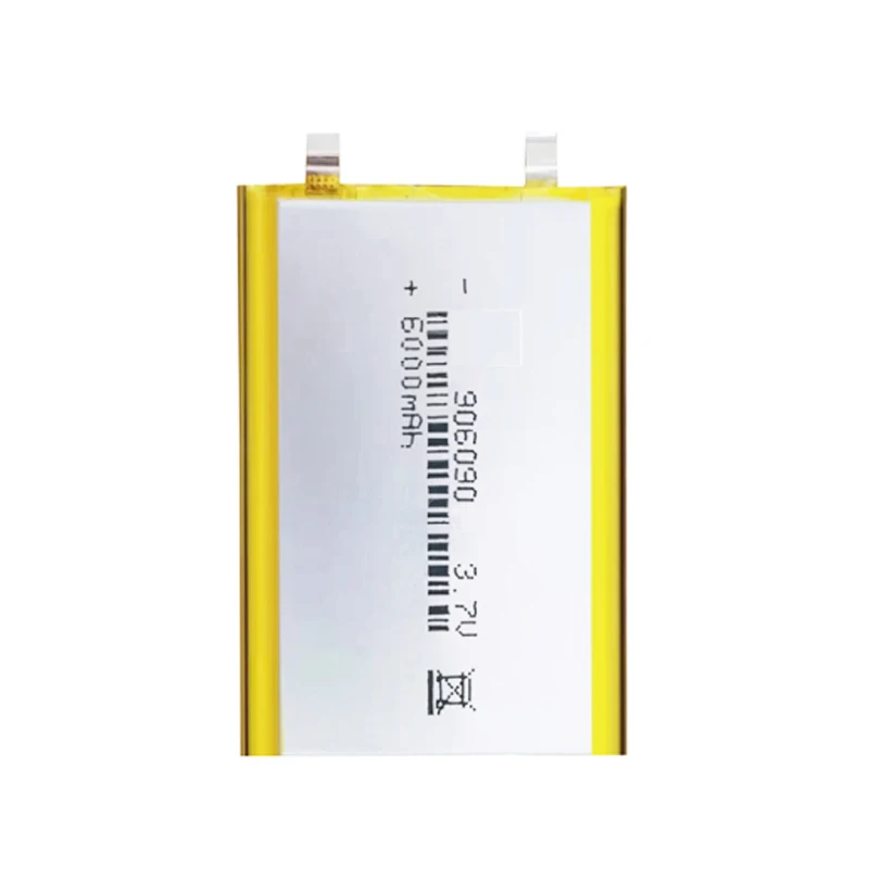 New li-po Polymer 6000mah 3.7V 906090 Li-ion battery Cell for Power Bank,cell phone,speaker DIY Install