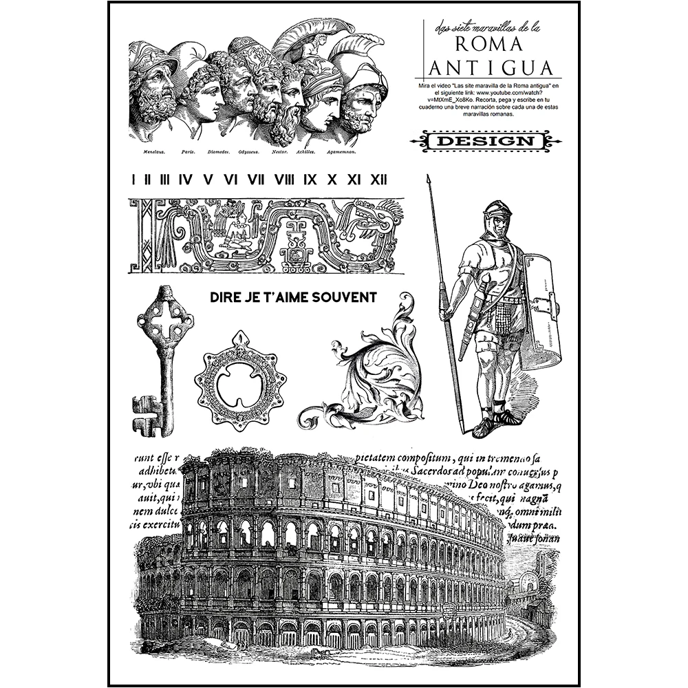 Famous World Architecture Transparent Rubber Stamps Vintage Scrapbooking Silicone Clear Stamp Decoration Card Making Supplies