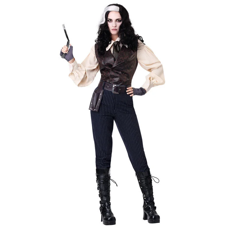 Sweeney Todd Cosplay Halloween Costume Stage Performance Cosplay Movie Character Costume Barber Todd Costume for Women