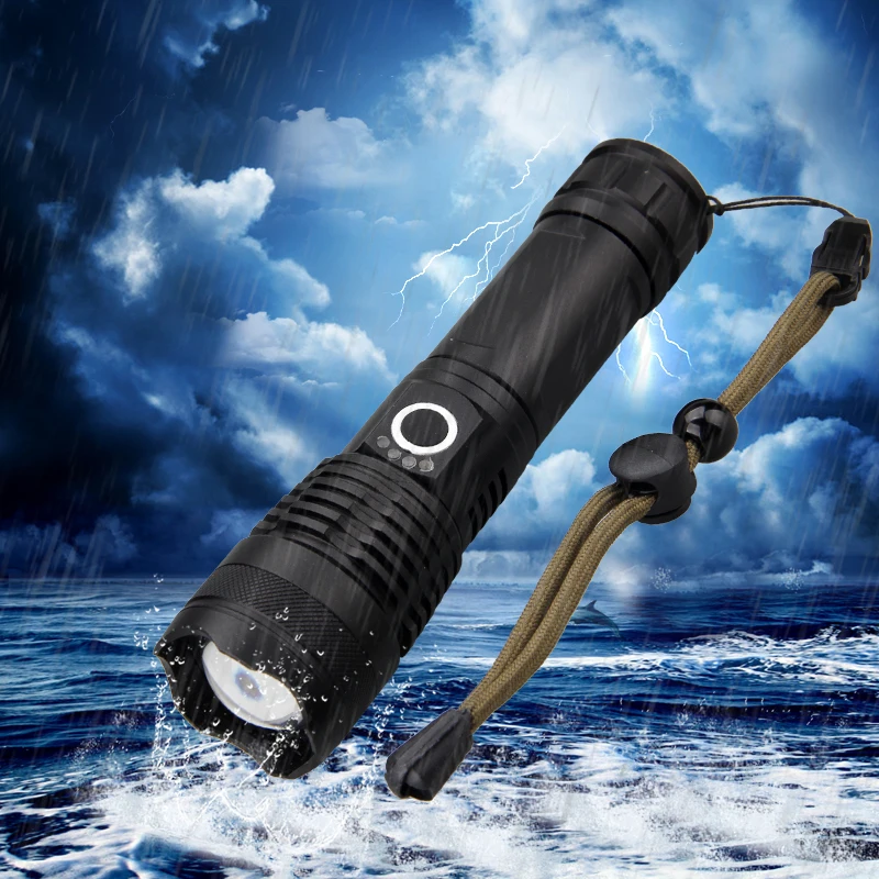 lanterna P50 Led Flashlight Mini Torch Tactical Flashlight Zoomable Waterproof Protable Outdoor Camping Bike Light