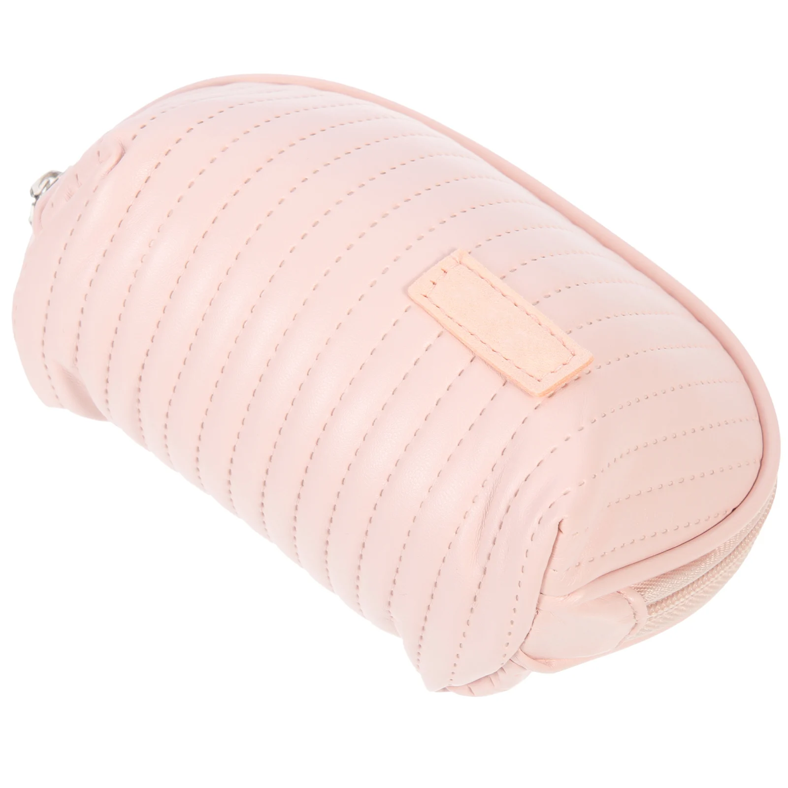 

1PCS Portable PU Makeup Bag Pink Mini Travel Pouch for Lipstick Facial Cleanser Safe Durable Zipper Long Use
