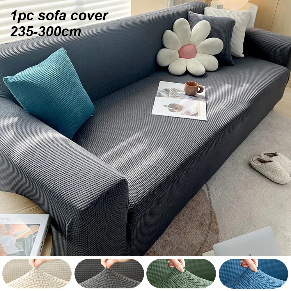 1pc Jacquard Fabric Sofa Cover Elastic Pet scratch resistant Couch Cover For Home L Shape 1/2/3/4 Seat Sofa Slipcover Protective