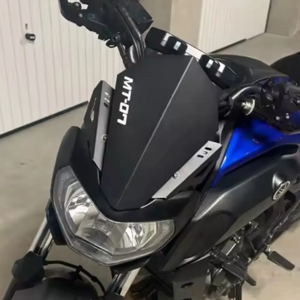 

Для YAMAHA MT07 FZ07 MT FZ 07 2018 2019 2020 MT-07 FZ-07 лобовое стекло с ЧПУ для мотоцикла, передний ветровой дефлектор, защита лобового стекла