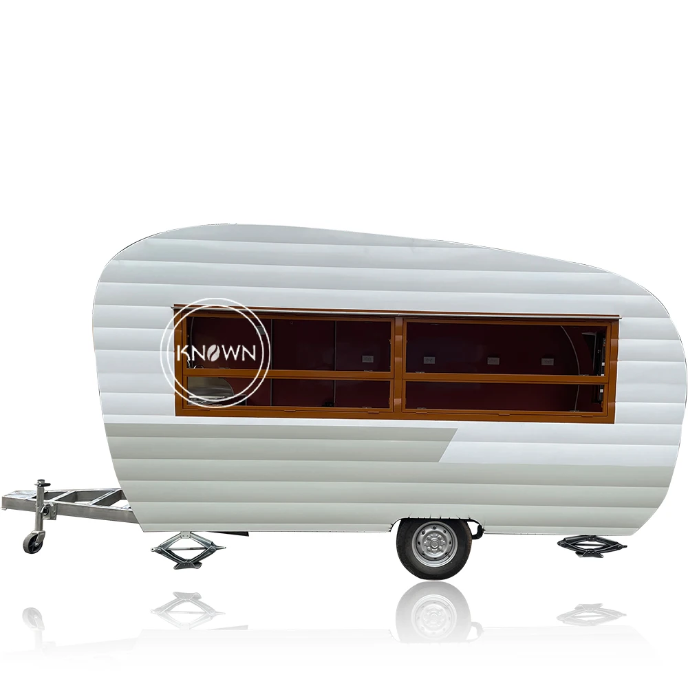 Nova chegada ao ar livre móvel reboque de comida carrinho de comida de rua China fábrica caminhão de comida móvel