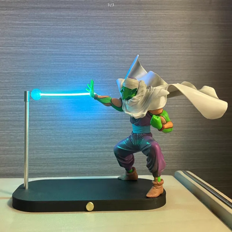 

Аниме Piccolo Touch Kamehameha Магнитный ночник Dragon Ball Настольные атмосферные огни Украшение гостиной Коллекция моделей