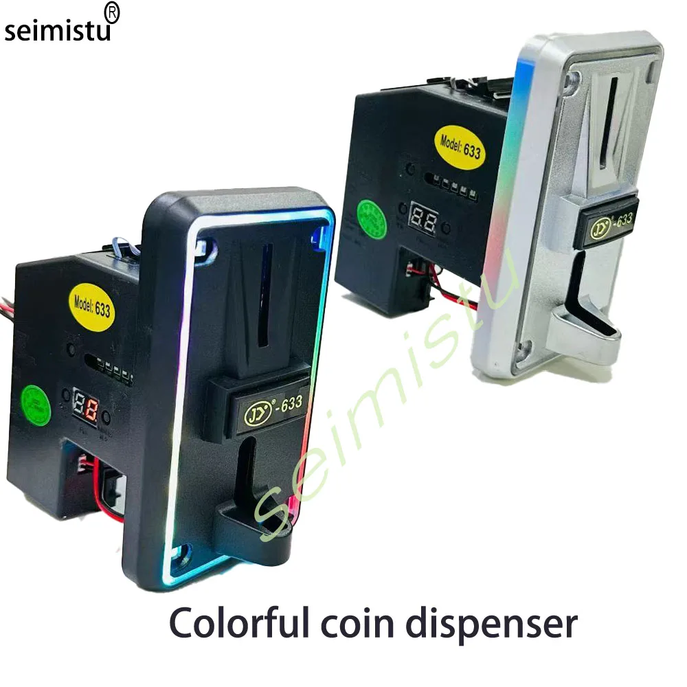 

Многовалютный монетоприемник, светодиодный селектор монет для Евро Peso, валидание кредитов для аркадных игр, торговых автоматов, автомата Gashapon