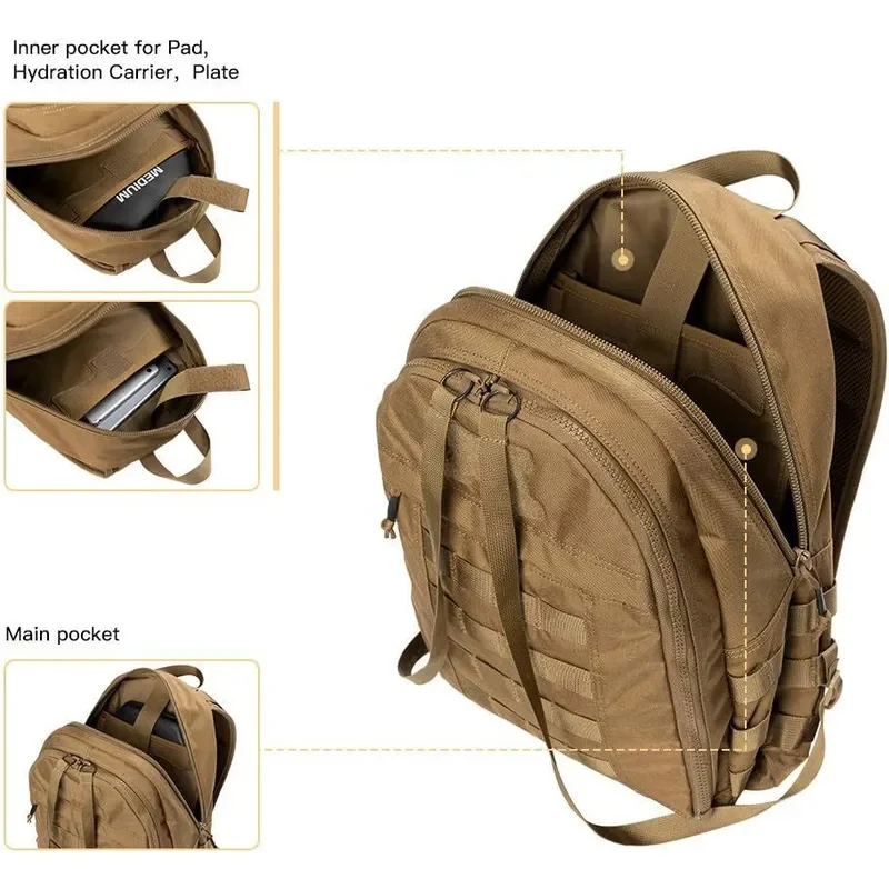 Outdoor Convertible Backpack Detachable Vest Hiking Camping Travel Bag Lightweight Multi Functional Rucksack for Men Women