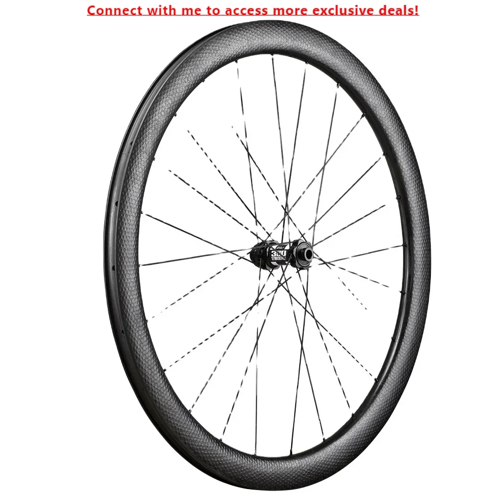 

Dimple Aero Disc Brake Carbon Fiber Road Bike Wheels 700C Clincher 45MM Carbon Wheelset Bicycle Rims