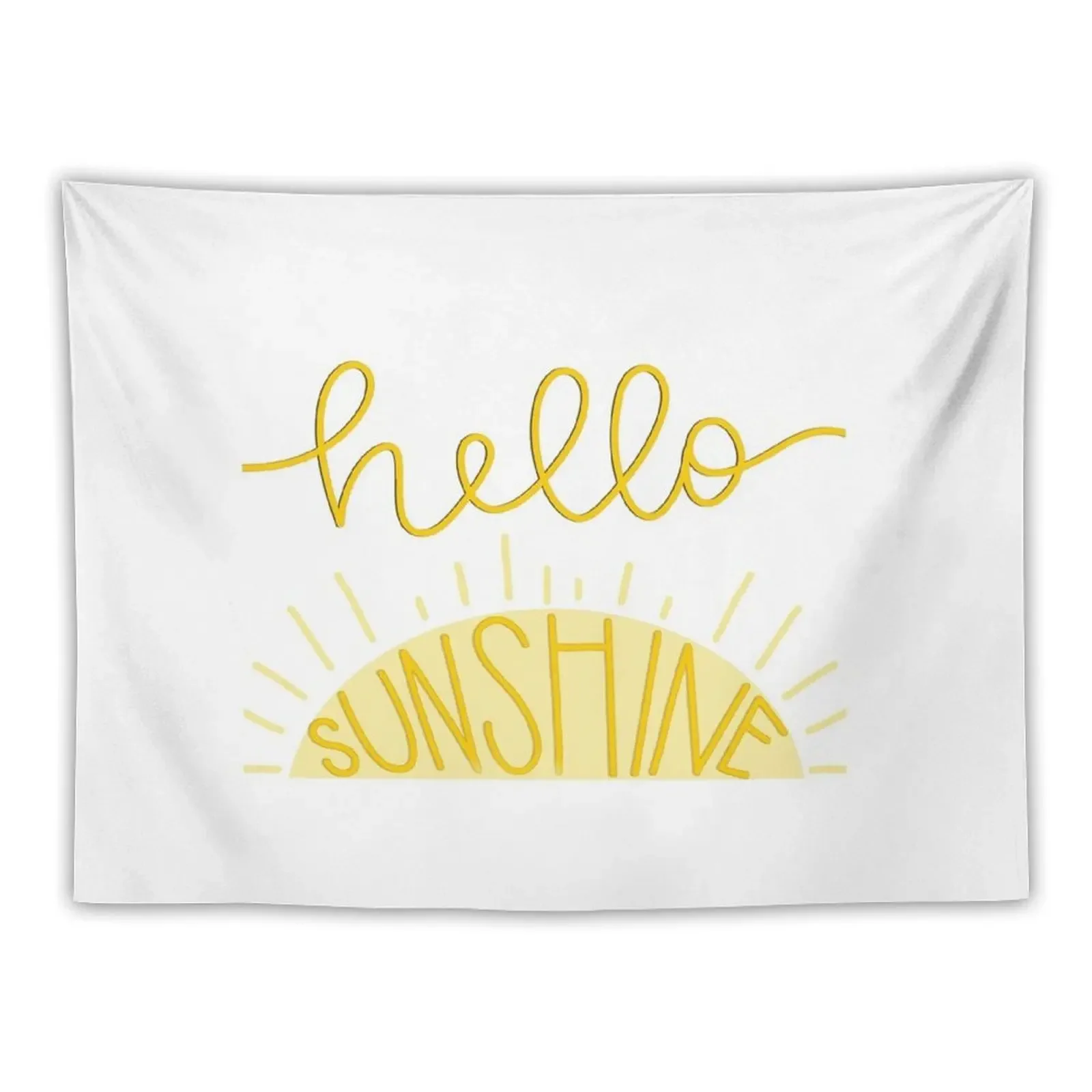 Hello Sunshine Tapestry Aesthetic Room Decor Korean House Decor Tapestry