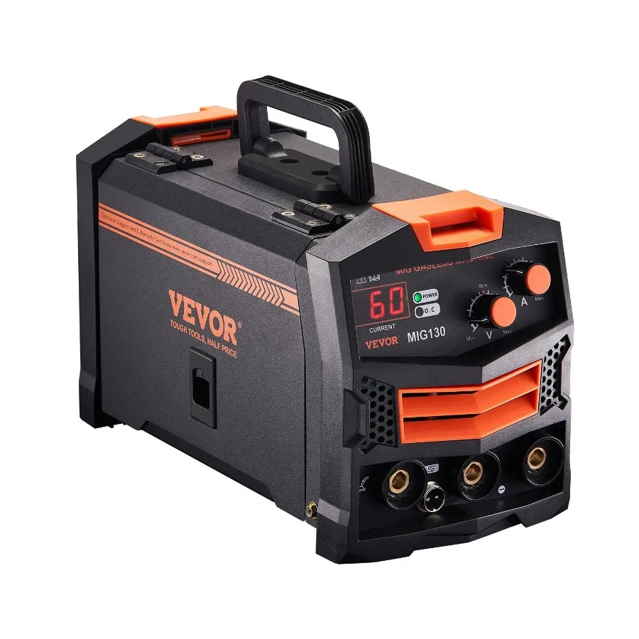 

MIG Welder 130Amp Gasless Flux Core Mig Welding Machine with IGBT Inverter Tech