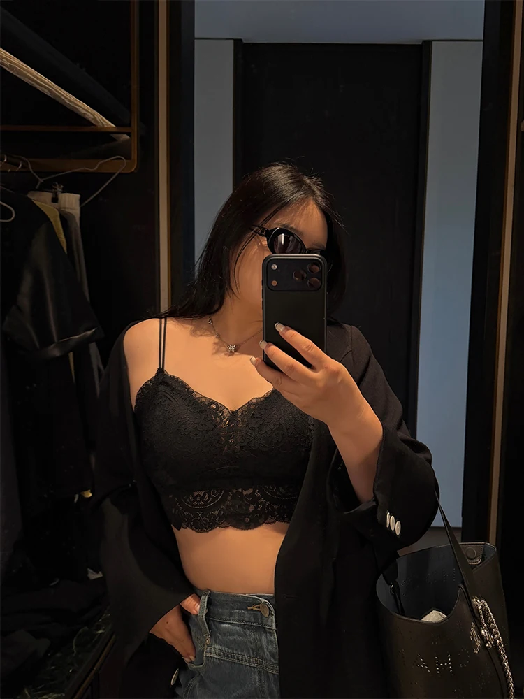 

Sexy Lace Ba Brtte Wrap Chest Women's plus Size Underwear High Waist Casual Sle Skin-friendly Breathable ort Length