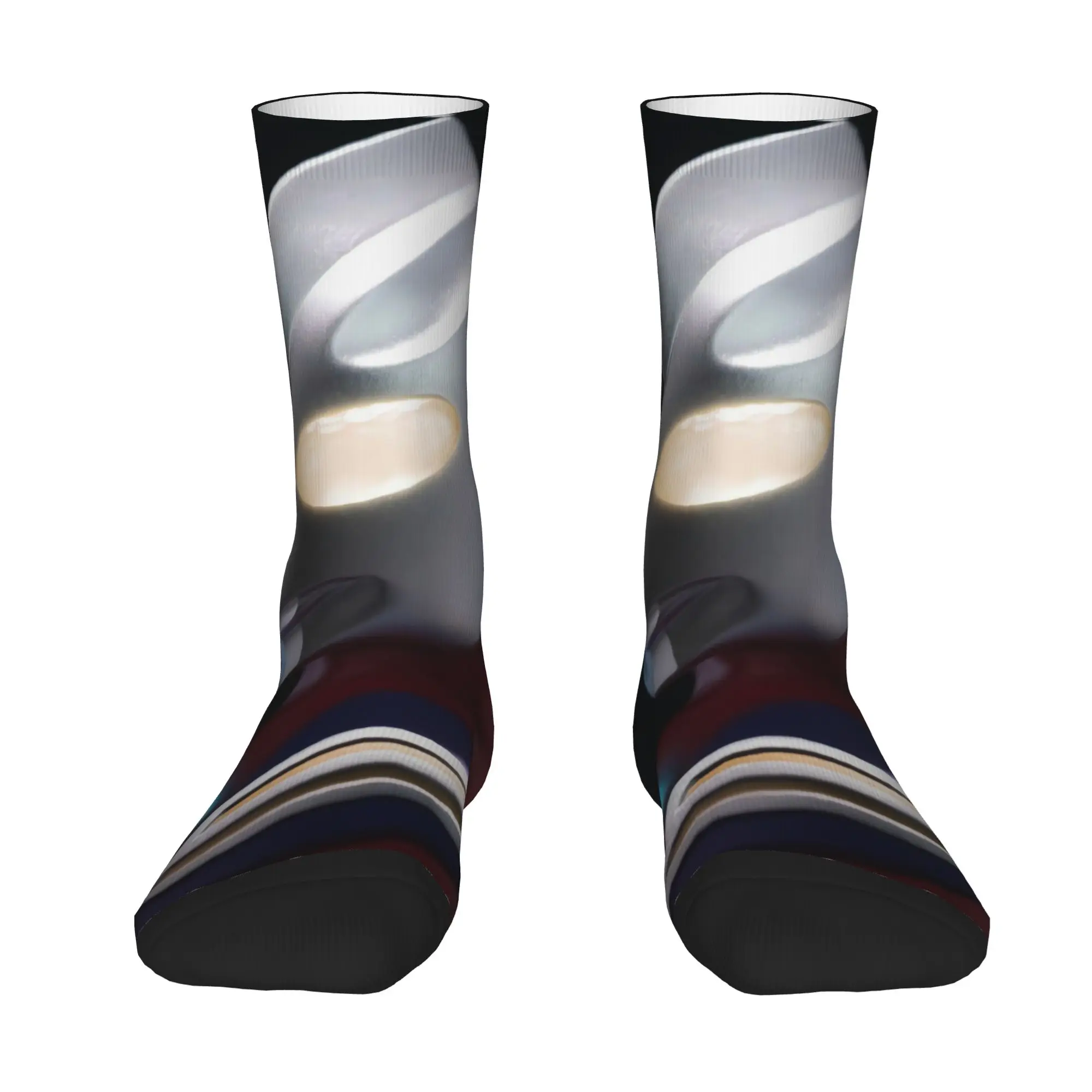 Funny Sock BANDAI Ultraman 7 Vintage Seamless Pattern Printed Men Socks Novelty Men's Socks