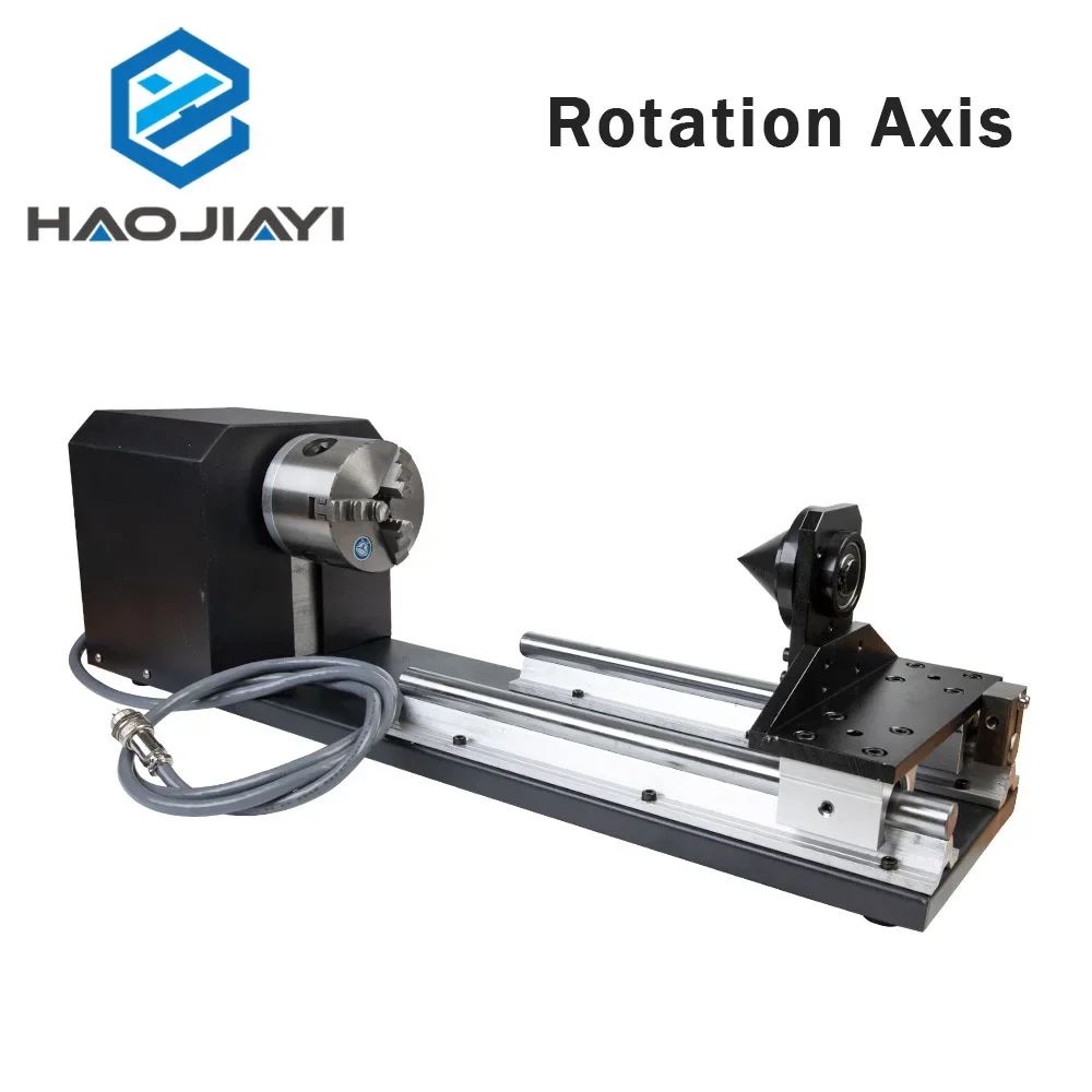 

Rotary Engraving Attachment with Chucks Stepper Motors for Laser Engraving Cutting Machine Model B