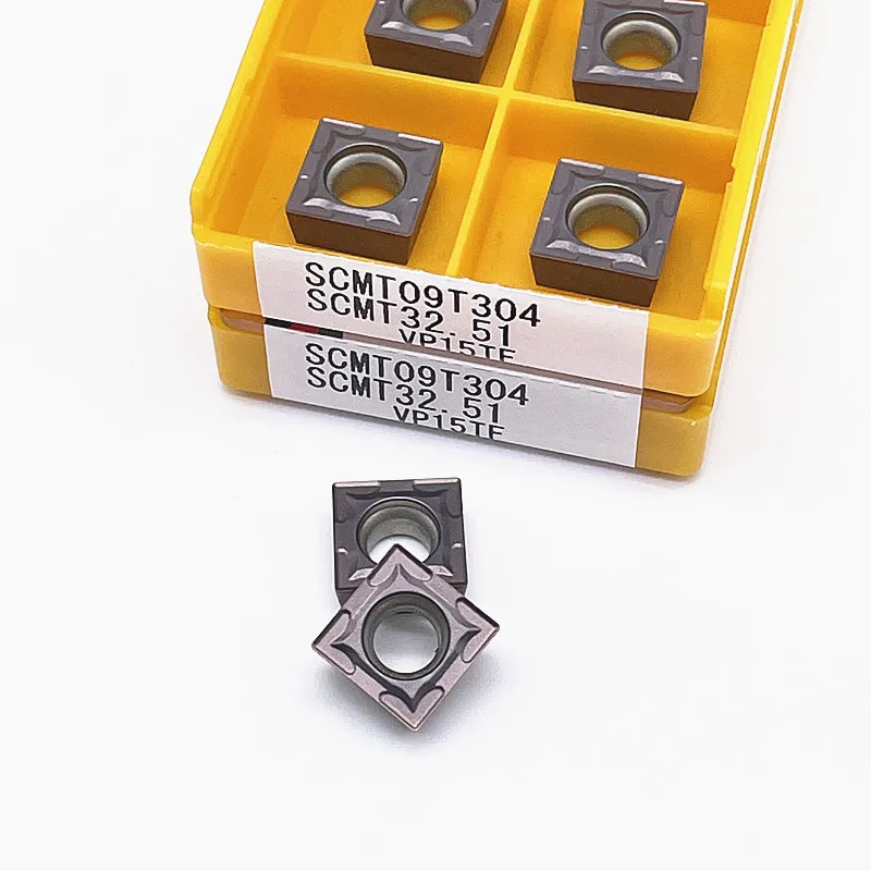 10PCS SCMT09T304 VP15TF UE6020 US735 CNC Lathe Cutter Cutting Carbide Inserts SCMT09T308 Turning Tools For Stainless Steel